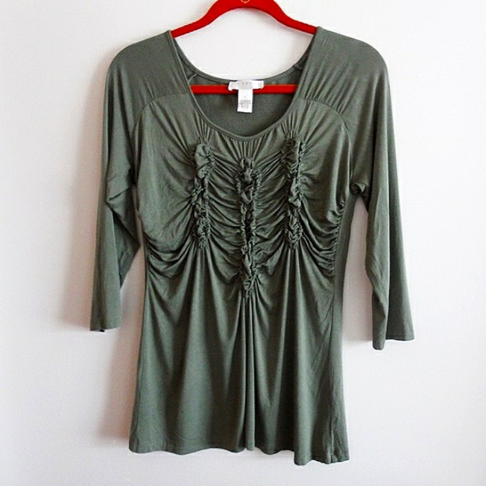 Kenar Green Knit Top Size L